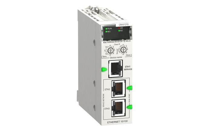 M340 RIO Drop E/IP Per, BMXCRA31210, AUTOMATION CONTROLLERS, NETWORKS, ETHERNET - SCHNEIDER ELECTRIC (pavadinimas tikslinamas)