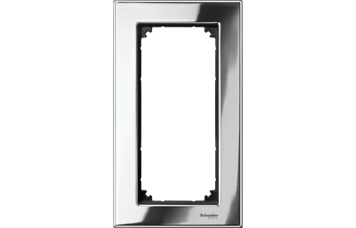 Metal frame 2g wo.cen.brdg.pie. cr M-Ele, MTN403839, WIRING DEVICES, MERTEN, SYSTEM M COLOURS (T1) - SCHNEIDER ELECTRIC (pavadinimas tikslinamas)