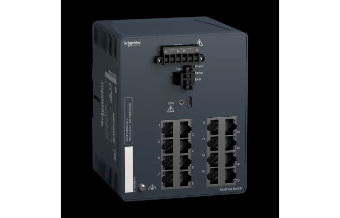 Modicon Managed Switch TX, MCSESM163F23F0, PROCES.AUTOMAT.CONTROL, NETWORKS_FIELDBUS, ETHERNET INFRASTRUCTUR - SCHNEIDER ELECTRIC (pavadinimas tikslinamas)