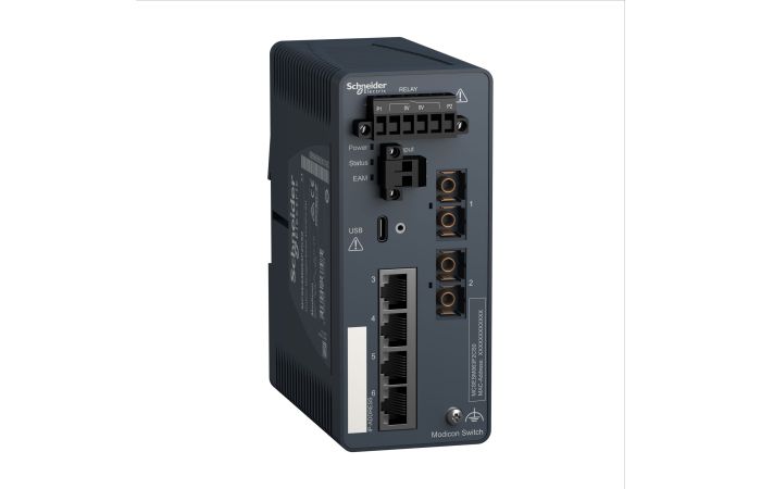 Modicon Managed Switch X/2FX-SM, MCSESM063F2CS0, PROCES.AUTOMAT.CONTROL, NETWORKS_FIELDBUS, ETHERNET INFRASTRUCTUR - SCHNEIDER ELECTRIC (pavadinimas tikslinamas)