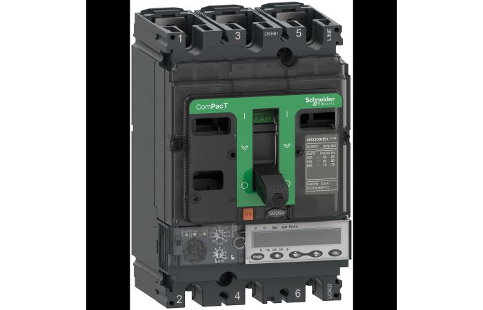 NSX250HB1 75kA AC 3P 250A 6.2E, C25V36E250, LV POWER CIRCUIT BREAKERS AND SWITCHES, MCCB OPTIMUM OFFER, COMPACT NSX - SCHNEIDER ELECTRIC (pavadinimas tikslinamas)