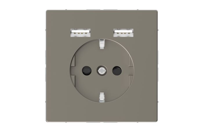 Schuko SO with USB cha r TP nim SDsg, MTN2366-6050, WIRING DEVICES, MERTEN, WD RANGES FLUSH, WHITE AND PW (T0) - SCHNEIDER ELECTRIC (pavadinimas tikslinamas)