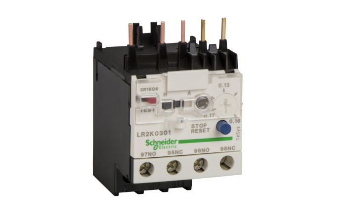 TeSys K diferencialine šilumines perkrovos rele LR2, LR2K0301, CONTACTORS & MOTOR PROTECTION - SCHNEIDER ELECTRIC (pavadinimas tikslinamas)