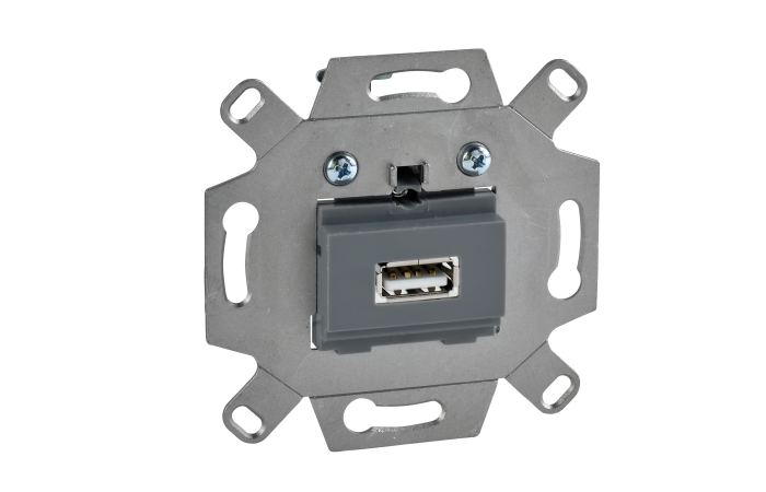 USB 2.0 idekl. 1-vietis, MTN4581-0000, WIRING DEVICES, MERTEN, DATA OUTLET - SCHNEIDER ELECTRIC (pavadinimas tikslinamas)