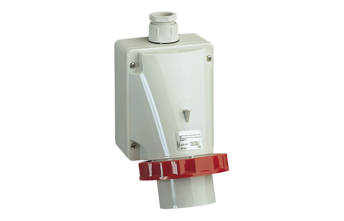 WALL MOUNTED PLUG WITH PHASE INV 380-415, 83580, INDUSTRIAL SOCKET OUTLETS, PRATIKA LV SOCKETS AND PLUGS, SOCKET LV MOB.16 AN - SCHNEIDER ELECTRIC (pavadinimas tikslinamas)