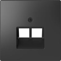 Dangtelis dvigubas kompiuteriniam lizdui RJ45 antracito spalvos System Design Merten - SCHNEIDER ELECTRIC