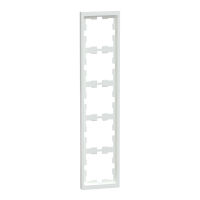 Rėmelis penkiagubas baltos spalvos D-Life System Design Merten - SCHNEIDER ELECTRIC