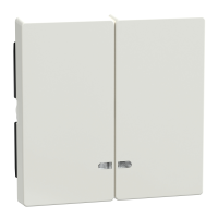 Klavišas dvigubam jungikliui su pašvietimu baltos spalvos System M Merten - SCHNEIDER ELECTRIC