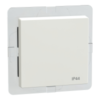 Klavišas viengubam jungikliui su užrašu "IP44" baltos spalvos System M Merten - SCHNEIDER ELECTRIC