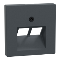 Dangtelis dvigubas kompiuteriniam lizdui RJ45 antracito spalvos System M Merten - SCHNEIDER ELECTRIC