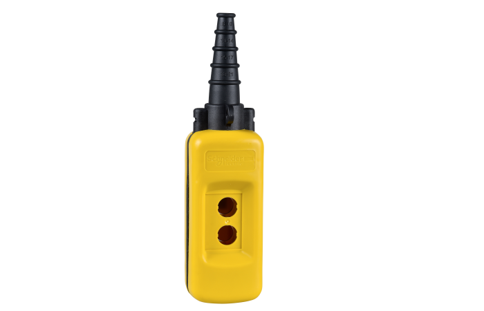 Postas valdymo 2 mygtukų nešiojamas tuščias IP65 geltonos spalvos XACA Harmony - SCHNEIDER ELECTRIC