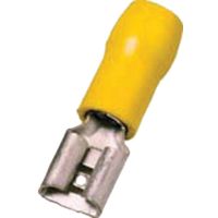 Antgalis izoliuotas 4-6mm2 geltonas (plokštieji lizdai 6.3x0.8) ICIQ668FH [100] - INTERCABLE