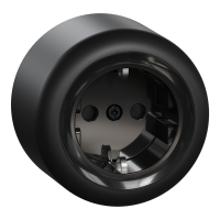 Lizdas v/t SCHUKO užspaudžiami kontaktai juodos spalvos 16A 250V Renova - SCHNEIDER ELECTRIC