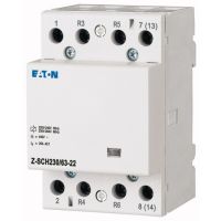 Kontaktorius 4P 63A 230V AC 2no+2nc 3 modulių Z-SCH230/63-22 - EATON