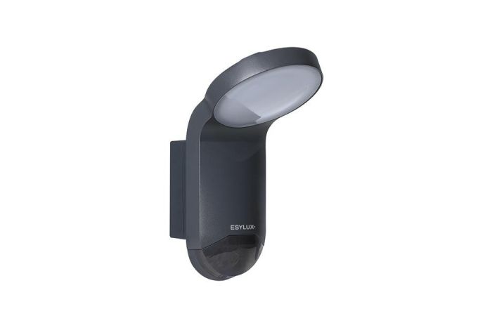 Prožektorius LED 9.5W IP65 2700/4000K 1000lm su judesio jutikliu antracito spalvos WILMA WL 100 OP 1000 827/840 MD IP65 AN - ESYLUX