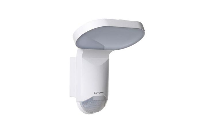 Prožektorius LED 15W IP65 2700/4000K 1600lm su judesio jutikliu baltos spalvos WILMA WL 200 OP 1600 827/840 MD IP65 WH - ESYLUX