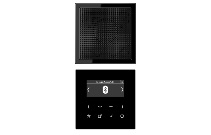 Radijas skaitmeninis juodas su bluetooth sąsaja mono LS - JUNG