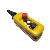 Postas valdymo 3 mygtukų 2x(2no+1nc) + Stop 3nc 2-jų greičių nešiojamas IP65 geltonos spalvos XACA Harmony - SCHNEIDER ELECTRIC
