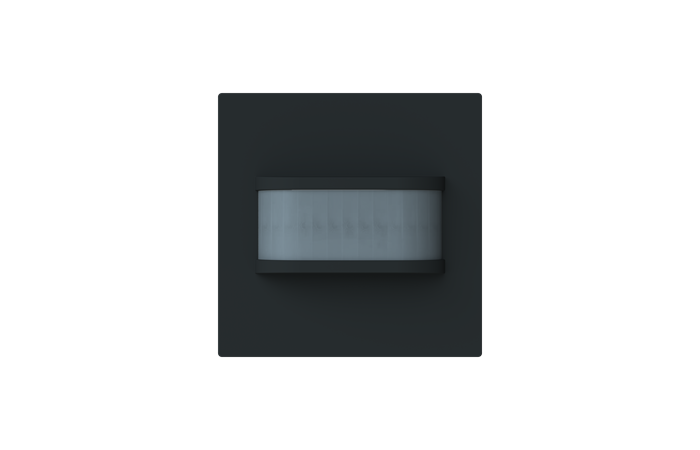 Jutiklis judesio p/t IP20 H-2.2m 180° juodos matinės spalvos 64761-45M-500 Busch-Art Linear - ABB