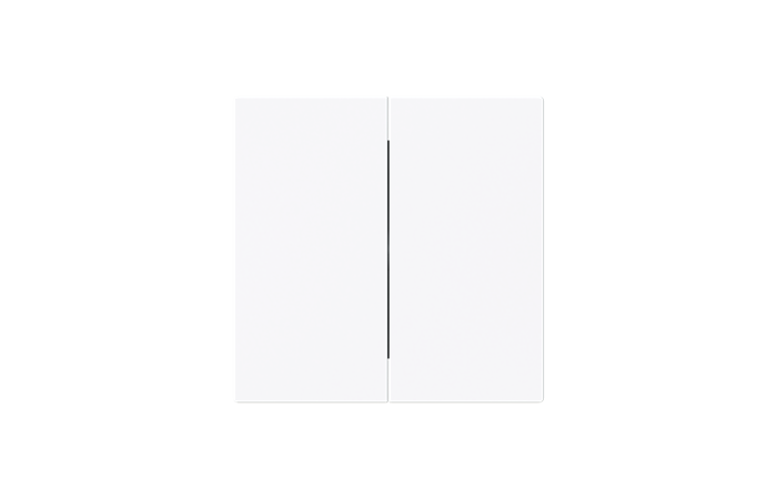 Klavišas dvigubam jungikliui baltos spalvos 1785-44G-500 Busch-Art Linear - ABB