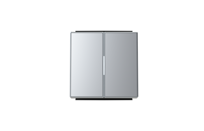 Klavišas dvigubam jungikliui sidabrinės spalvos 8511 PL SKY Niessen - ABB