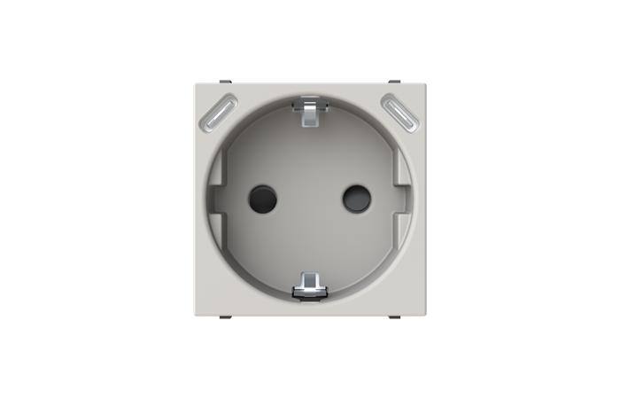 Lizdas p/t SCHUKO su 2xUSB C 3A 15W su apsauga nuo vaikų varžtiniai kontaktai DUNE spalvos 2 modulių 16A 250V N2288.3 DN Zenit S - ABB