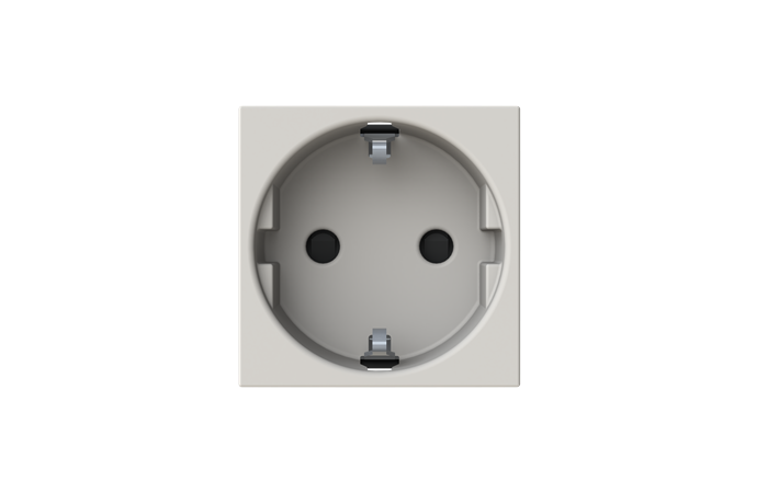 Lizdas p/t SCHUKO su apsauga nuo vaikų varžtiniai kontaktai DUNE spalvos 2 modulių 16A 250V N2288 DN Zenit S - ABB