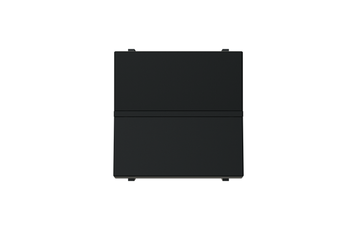 Mygtukas p/t viengubas juodos matinės spalvos 2 modulių 16A 250V N2204.7 NT Zenit S - ABB