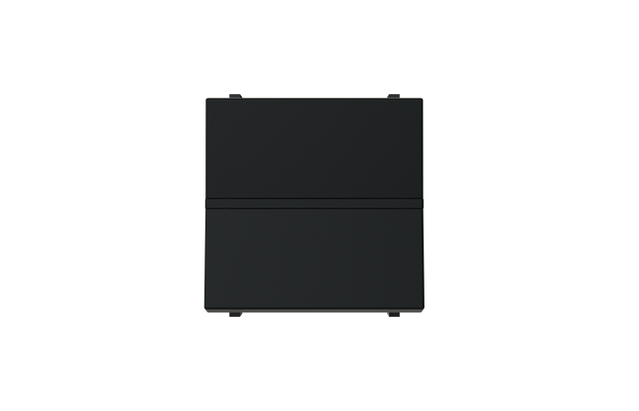 Perjungiklis p/t viengubas juodos matinės spalvos 2 modulių N2202 NT Zenit S - ABB