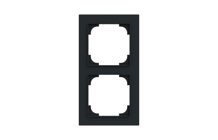 Rėmelis dvigubas juodos matinės spalvos 1722-45M-500 Busch-Art Linear - ABB