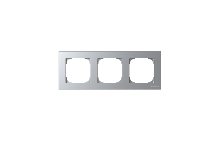 Rėmelis trigubas sidabrinės spalvos 8573 PL SKY Niessen - ABB