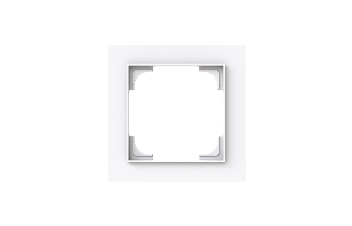 Rėmelis viengubas baltos spalvos 1721-44G-500 Busch-Art Linear - ABB