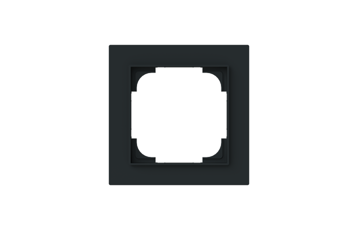 Rėmelis viengubas juodos matinės spalvos 1721-44M-500 Busch-Art Linear - ABB