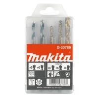 Rinkinys grąžtų (medžiui-5, 6mm metalui-5, 6, 8mm) 1/4 griebtuvui - MAKITA