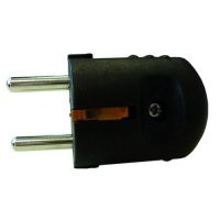 Kištukas a/k SCHUKO su įžeminimu 3x2.5mm2 16A/250V IP20 juodas PSSTK14 - PROTEC