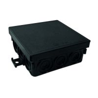 Dėžutė v/t [100x100x37] IP55 tuščia juoda be halogenų PFRAD 100100 - PROTEC