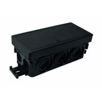 Dėžutė v/t [42x89x37] IP55 tuščia juoda be halogenų PFRAD 8942 - PROTEC