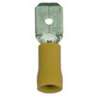 Antgalis izoliuotas 4-6mm2 geltonas (plokštieji kištukai 6.3x0.8) PFSI 4060/6308 [50] - PROTEC