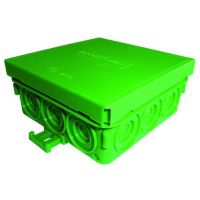 Dėžutė v/t [85x85x37] IP55 tuščia žalia be halogenų PFRAD 8585 GR - PROTEC