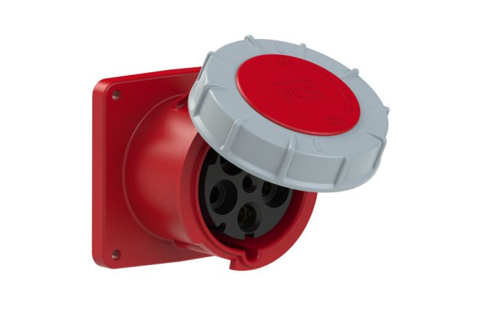 Lizdas CEE į/l 5P 125A 400V IP67 [120x120] TWIST - PCE