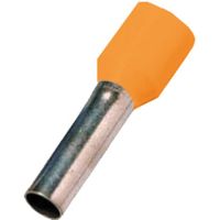 Antgalis gilzinis izoliuotas 0.5mm2 Cu oranžinis L-8mm DIN 46228 ICIAE058OR [100] - INTERCABLE