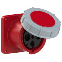Lizdas CEE į/l 4P 125A 400V 6h IP67 [120x120] TWIST - PCE