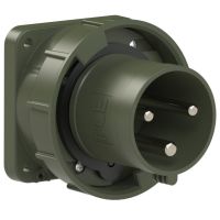 Kištukas CEE į/l 3P 63A 230V 6h IP67 žalias [100x100] POWER TWIST - PCE