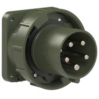 Kištukas CEE į/l 5P 63A 400V 6h IP67 žalias [100x100] POWER TWIST - PCE