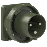 Kištukas CEE į/l 3P 125A 230V 6h IP67 žalias [120x120] POWER TWIST - PCE