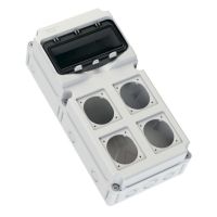 Skydelis v/t 10 modulių 4 skylių [80x97mm] IP66 tuščias FLEX 10-S4 - PCE