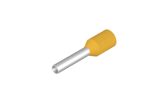 Antgalis gilzinis izoliuotas 1mm2 geltonas L-8mm H1,0/14 GE [pak. po 500 vnt.] - WEIDMULLER