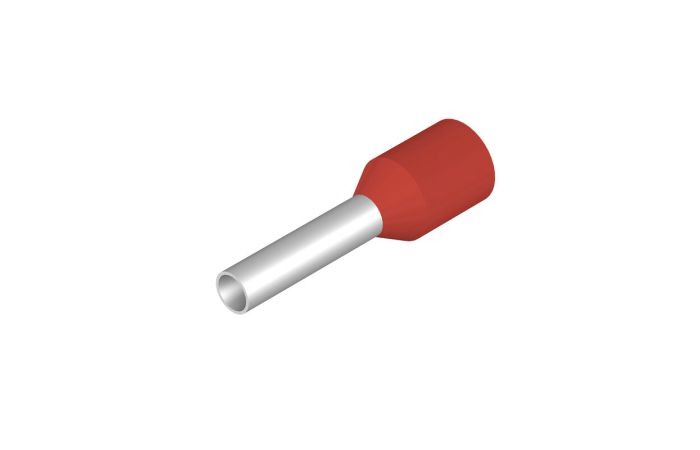 Antgalis gilzinis izoliuotas 1.5mm2 raudonas L-8mm H1,5/14 R [pak. po 500 vnt.] - WEIDMULLER
