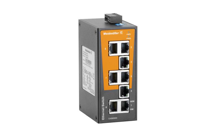 Šakotuvas Ethernet Switch 8x 10/100 RJ45 IP30 IE-SW-BL08-8TX - WEIDMULLER