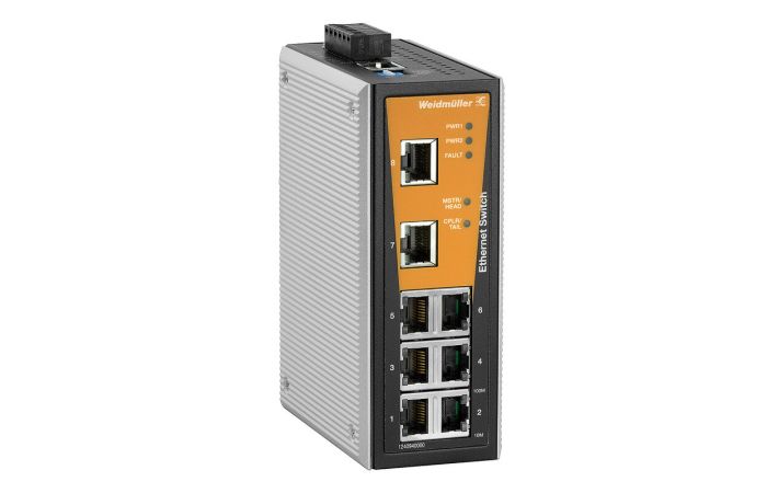 Šakotuvas valdomas Ethernet Switch 8x 10/100 RJ45 IP30 IE-SW-VL08MT-8TX - WEIDMULLER